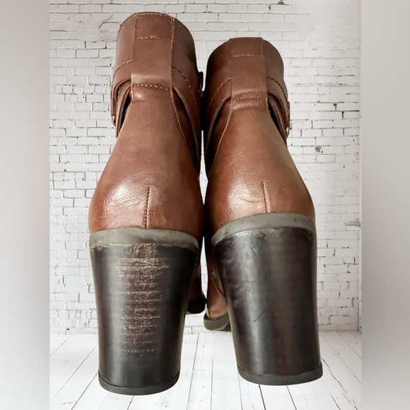 Franco Sarto Brown Ankle Boots - Picture 9 of 11